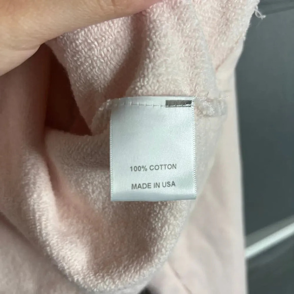 Revolve Tennis Club Cropped Sweatshirt Vintage Pink Size M - Picture 9 of 9